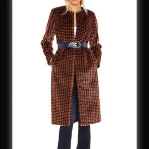 x REVOLVE Cayson Coat in Navy & Burnt Orange House of Harlow